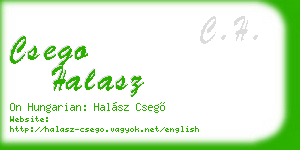 csego halasz business card