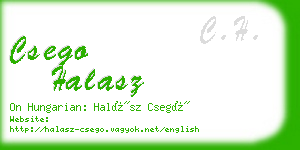 csego halasz business card